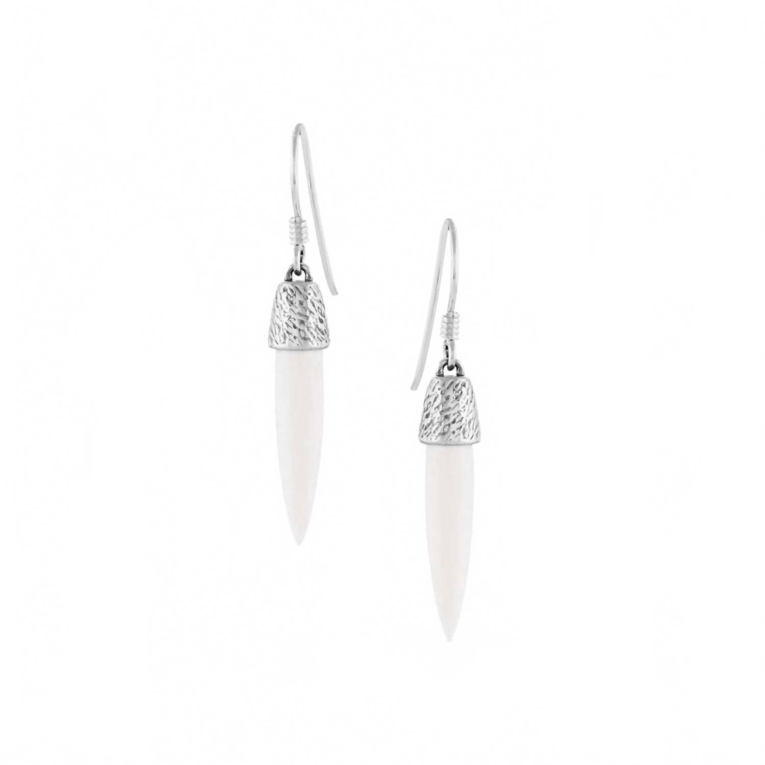 New Montana Silversmiths Womens Miles Away Nature Earrings In White 63$